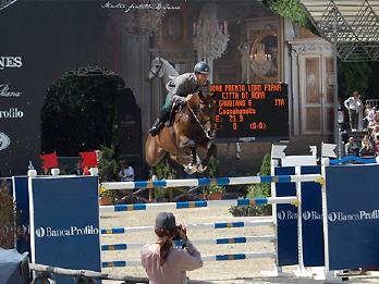 International succsessful horse Cocoshynsky, Rider Emanuele Gaudiano.